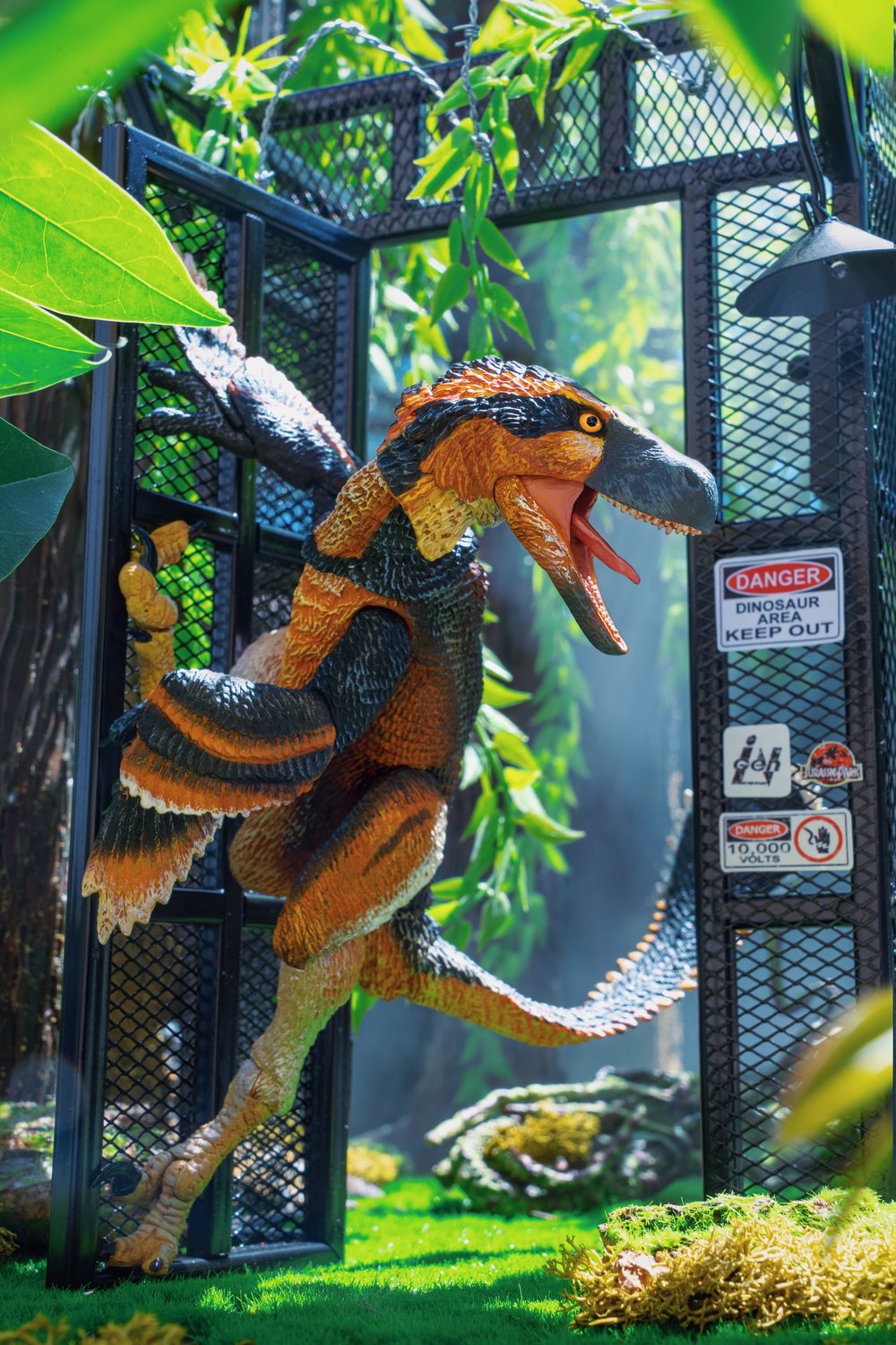 Toy photography: a selection of staged figurine photos on film strips