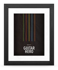 Minimalist Guitar Hero Poster