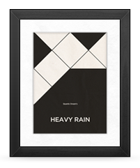 Minimalist Heavy Rain Poster