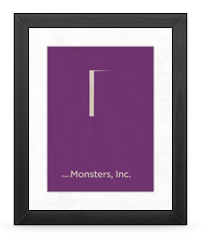 Minimalist Monsters, Inc. Poster