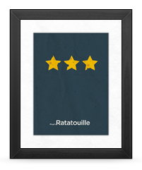 Minimalist Ratatouille Poster